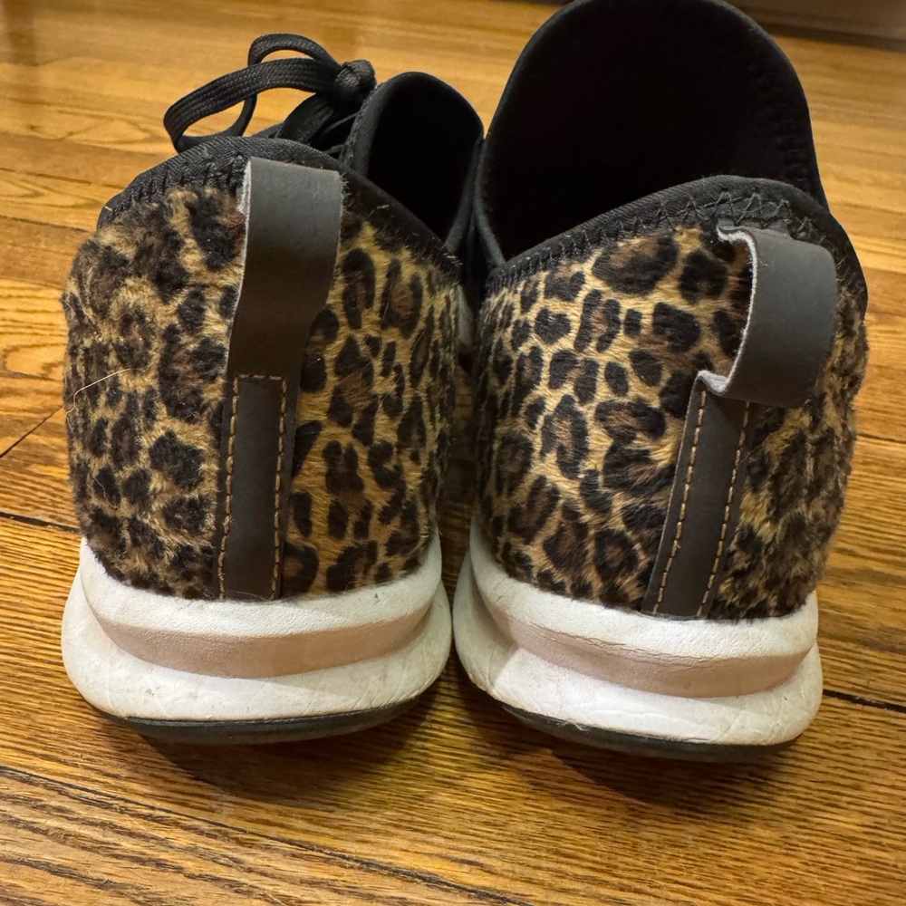 New Balance Black and Leopard Sneakers